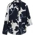 Tom Tailor Printed Collar Langærmet Bluse