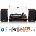 Lenco LS-600 Turntable and Speaker Bundle with Bluetooth