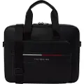 Tommy Hilfiger Tommy Hilfigertil mænd. AM0AM13198 Foundation laptop-taske sort (OSFA), Casual, Polyuretan