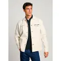 Pepe Jeans Pepe Jeanstil mænd. PM308811 Sann overshirt hvid (XL), Casual, Bomuld, Lange ærmer, Bæredygtig
