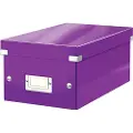 Leitz Opbevaringsboks Click & Store WOW DVD Lilla