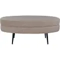 Venture Home - Siddepuf Otto - Beige - Fodskamler & puffer - - Homeroom