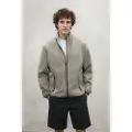 Ecoalf ECOALFtil mænd. MCMGAJKJAMES0050S25-066 Jakke James taupe (XL), Casual, Gråt, Genanvendt polister, Bæredygtig