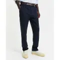 Gant Ganttil mænd. 1505338 Club Slim Fit Navy-bukser (52), Casual, Party, Klassisk, Polyester, Blå