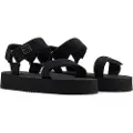 Armani Exchange AIX Armani Exchangetil kvinder. XDP064XV92800002 Sandaler Cross-RTW sort (41), Fast, Velcro, Casual