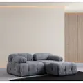 Hannah Home - Hjørnesofa Muffin 3-sædet - Grå - Sofaer med chaiselong - - Homeroom