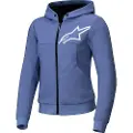 Alpinestars Stella Chrome V2 Sport Motorcykel Hoodie lilla L