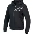 Alpinestars Stella Chrome V2 Sport Motorcykel Hoodie sort M