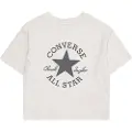 Converse Converseunisex til børn. 4CG896 Chuck Patch Boxy T-shirt grå (XL), Casual, Bomuld, Korte ærmer, børnetøj