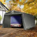 TOOLPORT 3,3x6,2m, Garagetelt, PE-teltdug, grå