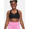 Nike Swoosh-sports-bh (udvidet størrelse) til piger - sort