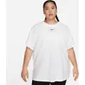 Nike Sportswear Essential-T-shirt til kvinder (plus size) - hvid