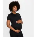 Nike Kortærmet Nike (M) One-trøje i slank pasform til kvinder (Maternity) - sort