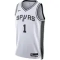 Nike San Antonio Spurs Association Edition 2022/23 Nike Dri-FIT NBA Swingman-trøje til mænd - hvid