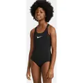 Nike Essential-badedragt med bryderryg i ét stykke til større børn (piger) - sort