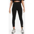 Nike Højtaljede 7/8-Nike Sportswear Classic-leggings til kvinder - sort