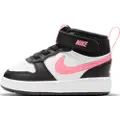 Nike NikeCourt Borough Mid 2-sko til babyer/småbørn - sort