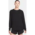 Nike Langærmet Nike One Relaxed Dri-FIT-trøje til kvinder - sort