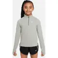 Nike Langærmet Nike Dri-FIT-top med 1/4 lynlås til piger - grå