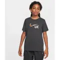 Nike Liverpool FC Swoosh Nike Football-T-shirt til større børn - grå