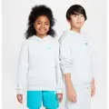 Nike Sportswear Club Fleece-pullover-hættetrøje til større børn - grå