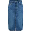 Object Ellen Denim Midinederdel