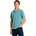Pepe Jeans Pepe Jeanstil mænd. PM542245 Polon Denim blå (S), Casual, Bomuld, Korte ærmer, Bæredygtig