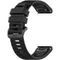 24hShop Armbånd i silikone til Garmin Fenix ​​6 - 22mm - Sort