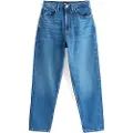 Tommy Hilfiger Tommy Jeanstil kvinder. DW0DW19245 Jeans Mom Uh Tpr Ch0130 blå (27/28), Casual, Denim, Økologisk bomuld, Bæredygtig