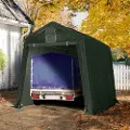 TOOLPORT 2,4x3,6m, Garagetelt, PE-teltdug, mørkegrøn