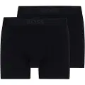 Hugo Boss BOSStil mænd. 50475677 Pakke 2 sorte UltraSoft boksershorts i sort (M), Afslappet, Modal