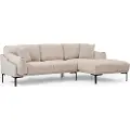 Atelier Del Sofa - Hjørnesofa Leo Right - Hvid - Sofaer - - Homeroom