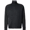 Hugo Boss BOSStil mænd. 50537370 Cirkulær jacquard-sweatshirt med lynlås og sidestriber, sort (L), Casual, Polyester