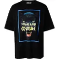 Versace Jeans Couture Versace Jeans Couturetil mænd. 78GAHS02-CJ00S Sort T-shirt med tryk (L), Casual, Bomuld, Korte ærmer