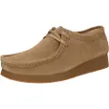 Clarks Clarkstil kvinder. 26174747 WallabeeEVOSh loafers i beige læder (42), Fast, 1-3 cm, Ruskind, Blonder, Casual