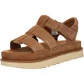 Ugg UGGtil kvinder. 1137890 Goldenstar Strap-sandaler i læder, brune (41), Fast, Velcro, Casual