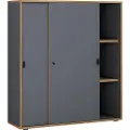 VCM - Skydeskab med 3 rum Salia B100 - Flerfarvet - Hylder & opbevaring - - Homeroom