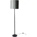 QAZQA Gulvlampe sort med grøn fløjlsskærm 40 cm - Simplo