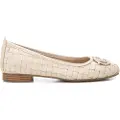 Carmela Carmelatil kvinder. 16216903-BEIGE Ballerinaer i læder 162169 beige (37), Fast, Ingen, Casual