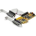 StarTech.com 8-port Pci Express Rs232 Serial Adapter Card -pcie To Serial Db9 Controller 16c1050 Uart