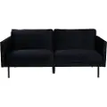 Venture Home - Sofa Zoom, 2 pers. - Sort - 2-pers. sofaer - - Homeroom