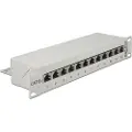 DeLOCK Patchpanel Grå Cat6a 1u