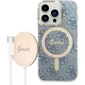 GUESS Gubpp14lh4eacsb+ Charger Set Iphone 14 Pro 6.1 4g Print Telefon Etui