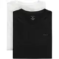 Gant Ganttil mænd. 900012018 Sæt med 2 T-shirts med V-hals, sort, hvid (XXL), Casual, Bomuld, Korte ærmer