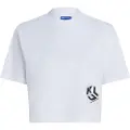 Karl Lagerfeld Reg Cropped Monogram T-shirt Med Korte ærmer