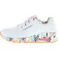 SKECHERS Skecherstil kvinder. 155506 Træningssko Uno Loving Love hvid (37), Stof, Fast, Blonder, Casual
