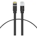 Baseus Cat 6 UTP Ethernet RJ45 Cable Flat 0.5m black - Sort - 0.5 meter