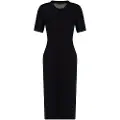 Armani Exchange Xw000581_af12875 Kortærmet Midi-kjole