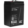 Green Cell AGM Batteri 6V 4.5Ah