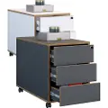 VCM - Mobil sokkel Salia 3 skuffer T 70 - Flerfarvet - Hylder & opbevaring - - Homeroom